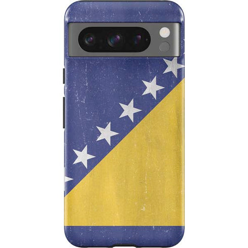 Bosnia and Herzegovina Flag Distressed Google Pixel 8 Pro Impact Case